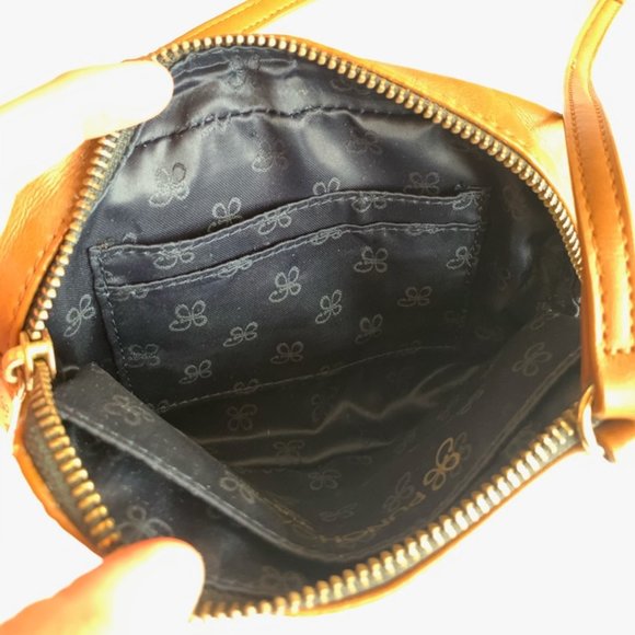 Punchcase Tan Leather Crossbody w/ Gold Accents - Picture 6 of 6